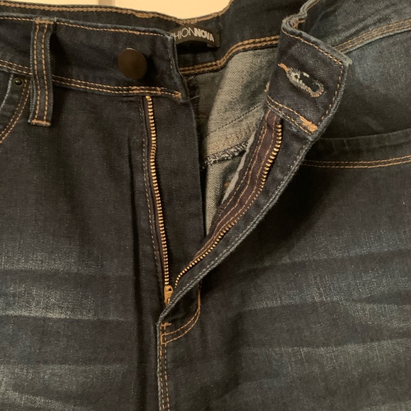 Fashion Nova Womens Dark Denim Booty Lifting Jeans - Picture 3 of 8